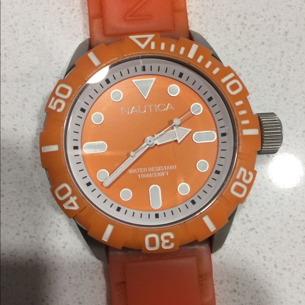 Nautica Orange Jelly Strap Watch - VERY UNIQUE!!!!